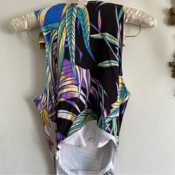 MARA HOFFMAN FLORAL CUTOUT MIDI DRESS S - Picture 8 of 12